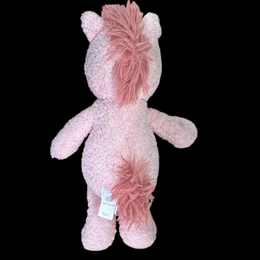 Cloud Island‎ Pink Peach Unicorn Plush Stuffed Animal 2023